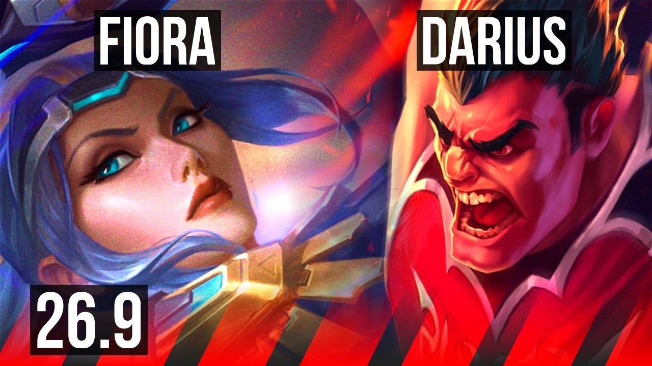 FIORA vs DARIUS (TOP) | Good KDA: 15/2/7 | EUNE Grandmaster | 26.9