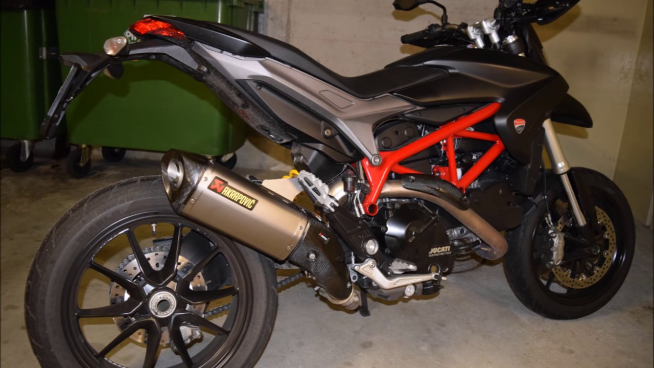 Ducati Hypermotard 821 Akrapovic Exhaust sound-check