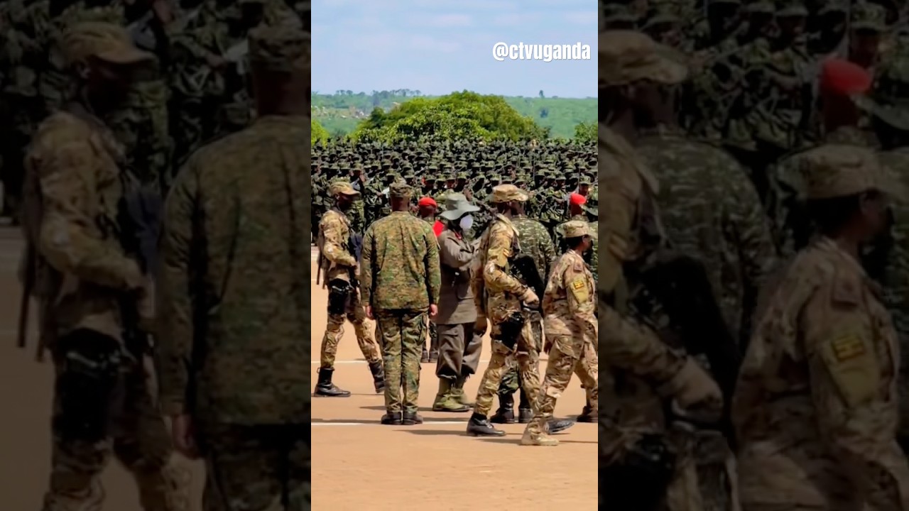 🇺🇬 President Museveni Inspects UPDF Parade Under Tight Security | #viral #shorts