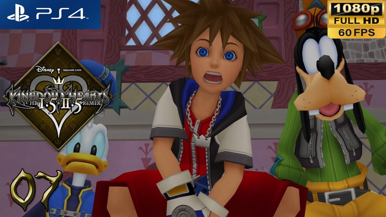 [PS4 1080p 60fps] Kingdom Hearts 1 Walkthrough Part 7 Wonderland - KH HD 1.5 + 2.5 Remix