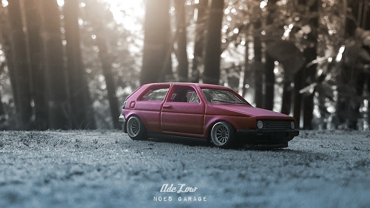 Vw golf mk2 stance - hot wheels diecast custom