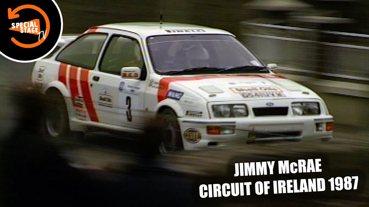 Jimmy McRae & Ian Grindrod win the 1987 Circuit of Ireland Rally in their new Ford Sierra Cosworth