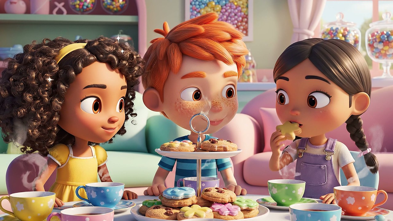 Polly Puso la Tetera al Fuego en la Fiesta | Canciones de Té y Amistad para Niños