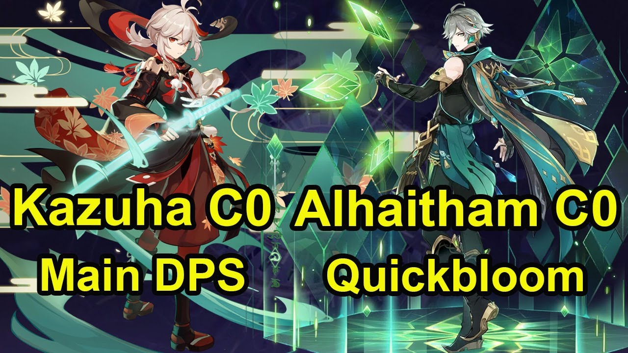 Kazuha C0 & Alhaitham C0 Spiral abyss floor 12 Genshin Impact