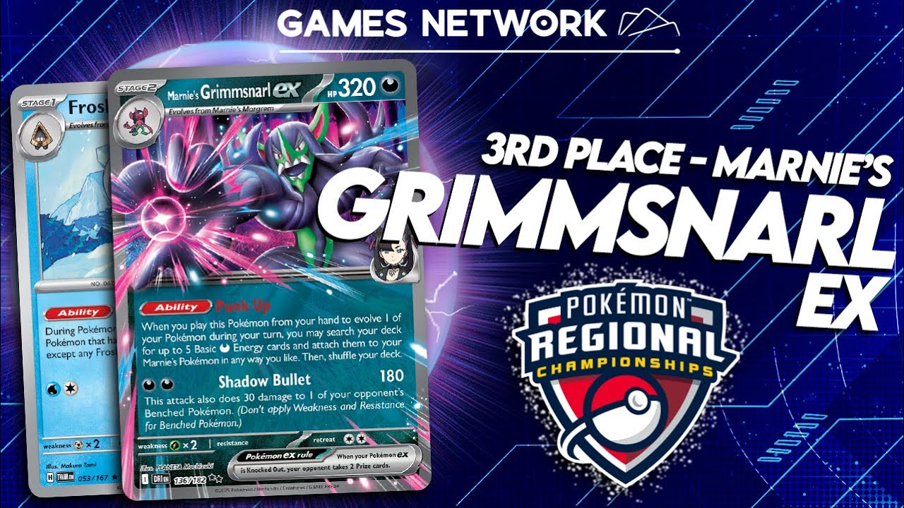 3rd Place Deck Profile: Marnie's Grimmsnarl ex - Gdańsk Regional Championships (2025) 🌑