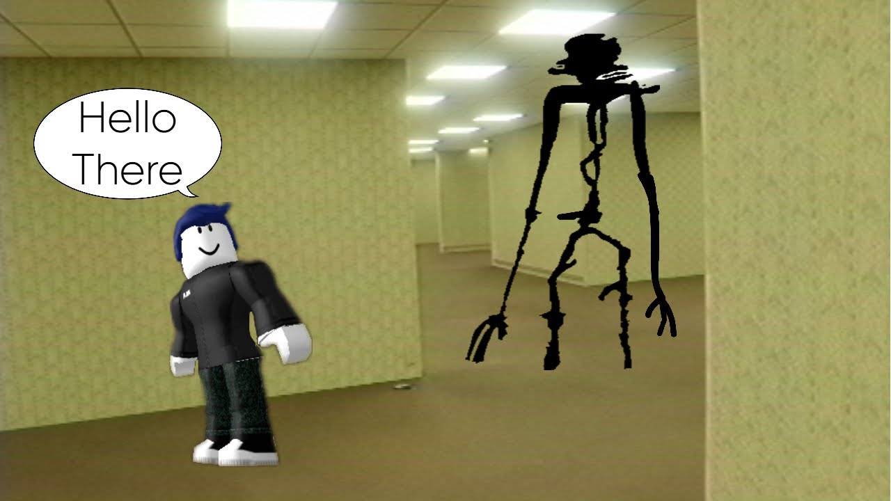 We played the Roblox Backrooms...