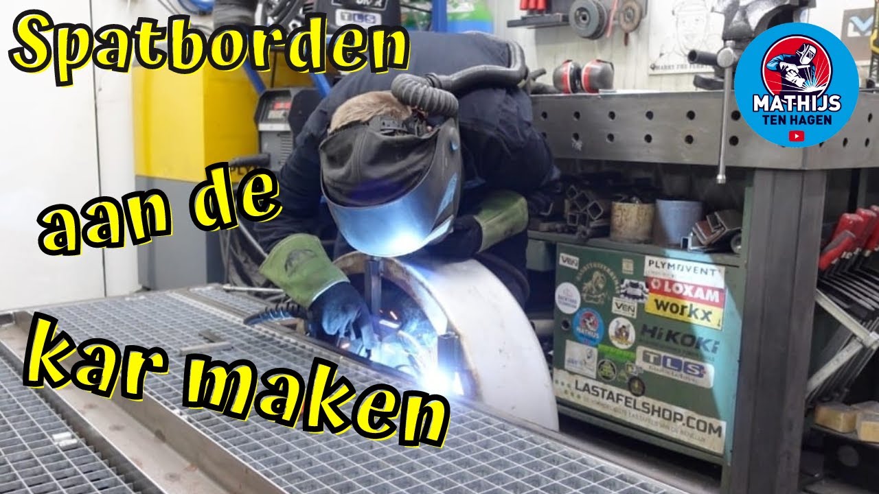 Spatborden aan de motor aanhangwagen maken