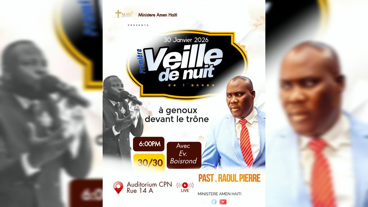 Premiere Veuille de Nuit de l'annee / 30/30 a genoux devant le trone /Vendredi 30 Janvier 2026 / MAH