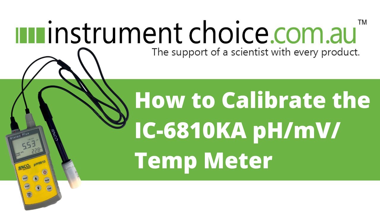 How to Calibrate the IC-6810KA pH/mV/Temp Meter