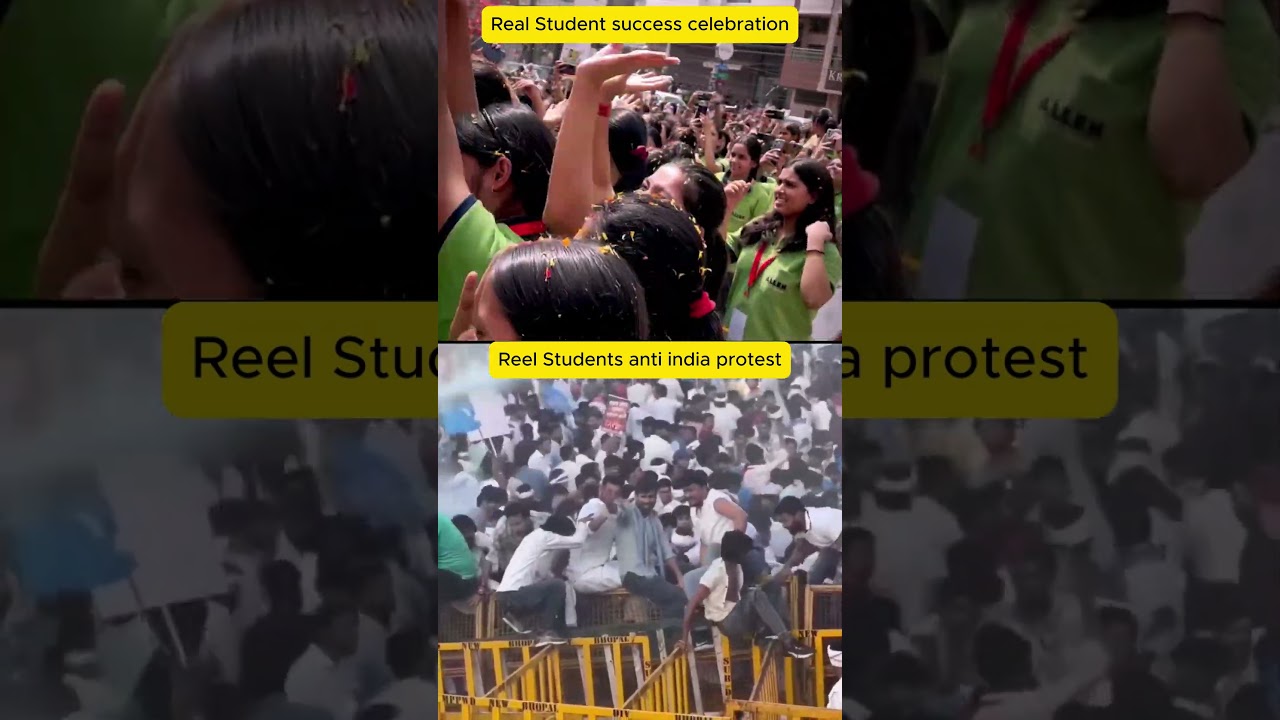 Reel vs Real NEET students at CJP protest #students #shorts #neet #cjp