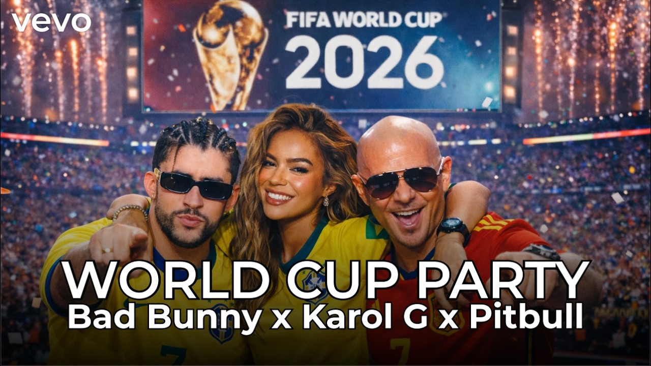 GOAL GOAL GOAL ⚽🔥 Bad Bunny x Karol G x Pitbull Style | World Cup Latin Stadium Anthem