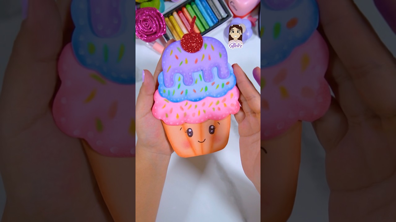 Ideas para manualidades en foami #87 😍 #foami #fomix #manualidades #aleliz #cupcakes #postres