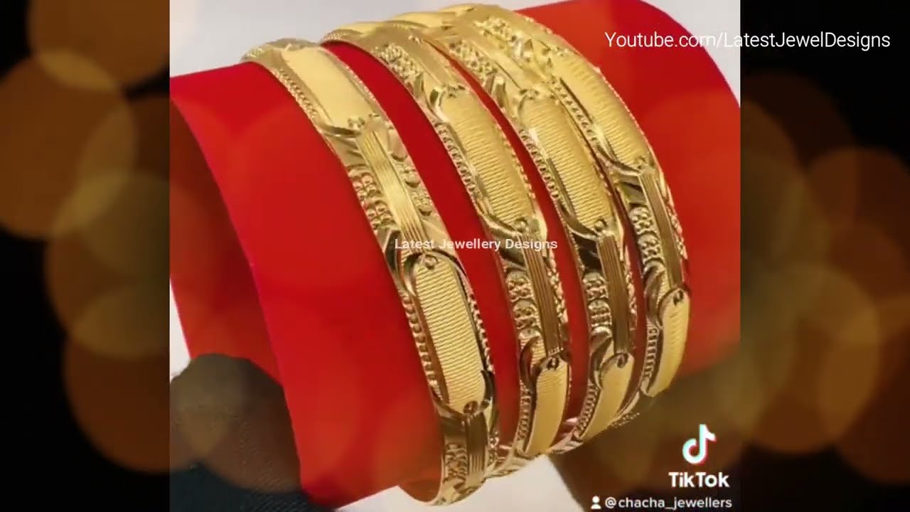New Gold Bangles and Bracelet Collection // 21kt Gold Bangles Catalog 2022