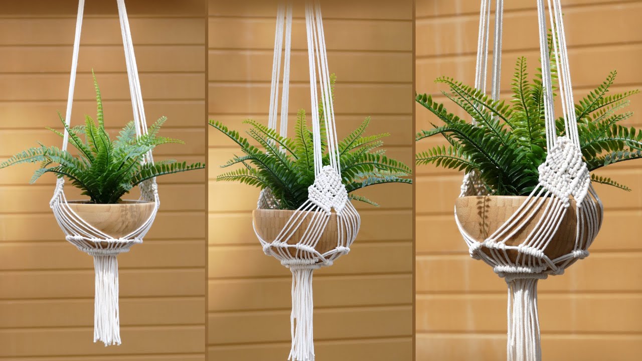 DIY Macramé Plant Hanger NEW Pattern Tutorial | Room Decor Ideas