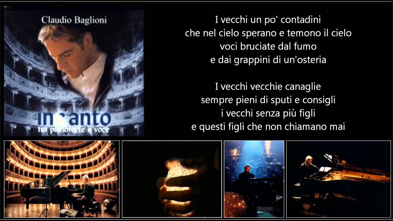 CLAUDIO BAGLIONI / I vecchi / Incanto 2001
