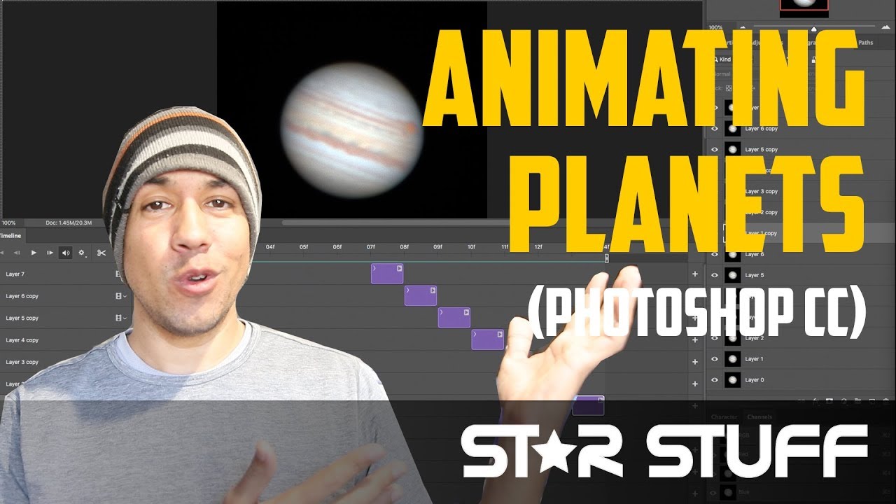 Jupiter Update & How to Animate Planets (Photoshop CC / Astrophotography Timelapse)