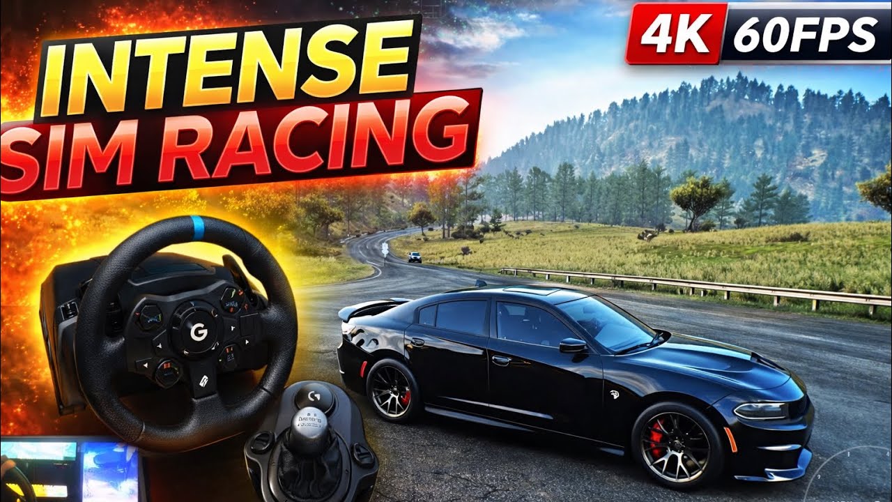 dodge Charger SRT Hellcat (????HP)-Forza Horizon 5 | Steering Wheel G923 Gameplay