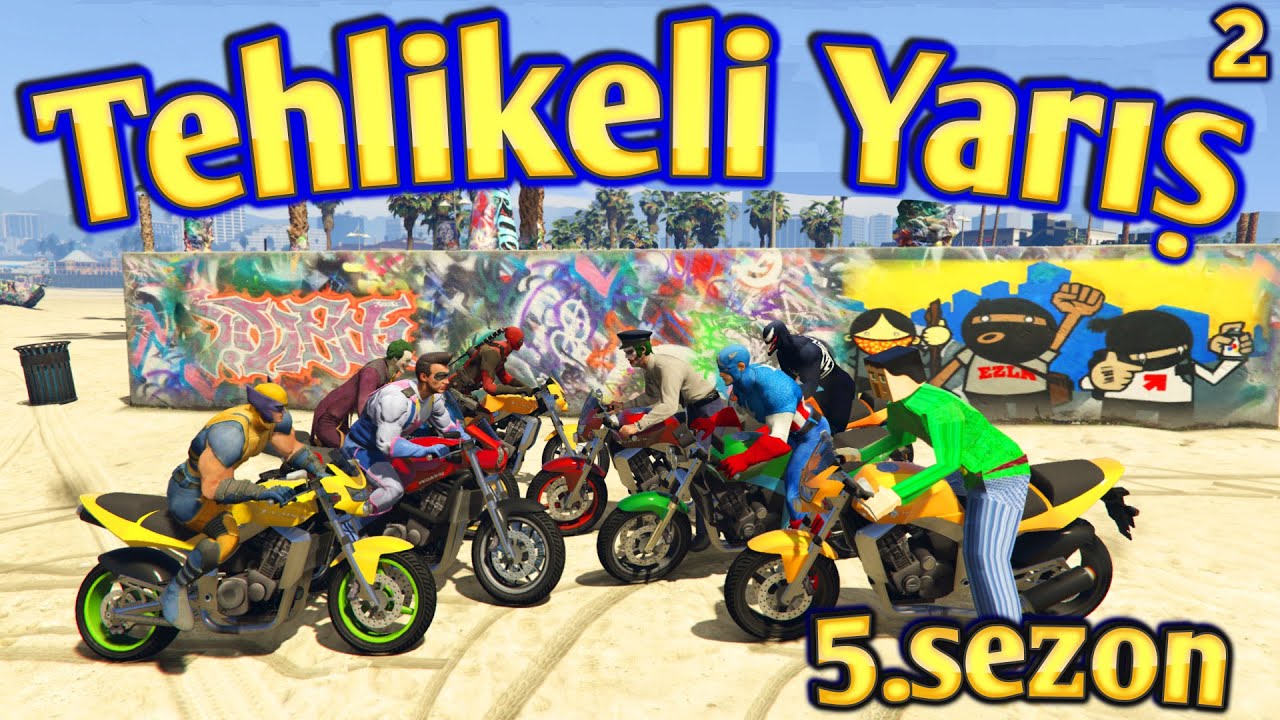 TEHLİKELİ YARIŞ 5.SEZON MOTOR YARIŞLARI ÖRÜMCEK ADAM