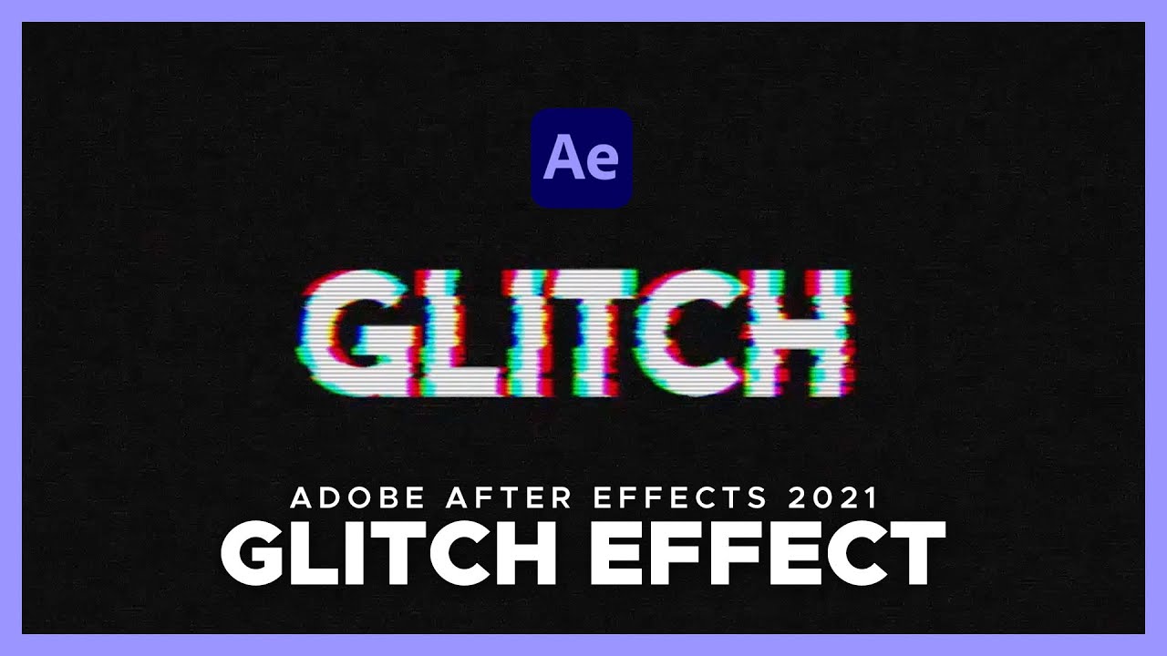 Add Glitch Effects to ANY Logo or Text | After Effects Simple Tutorial