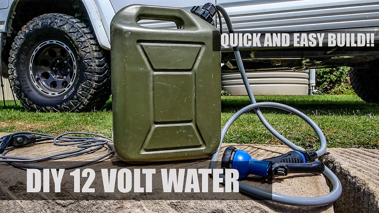 Simple 12 Volt DIY Portable Water Jerry Can How To!
