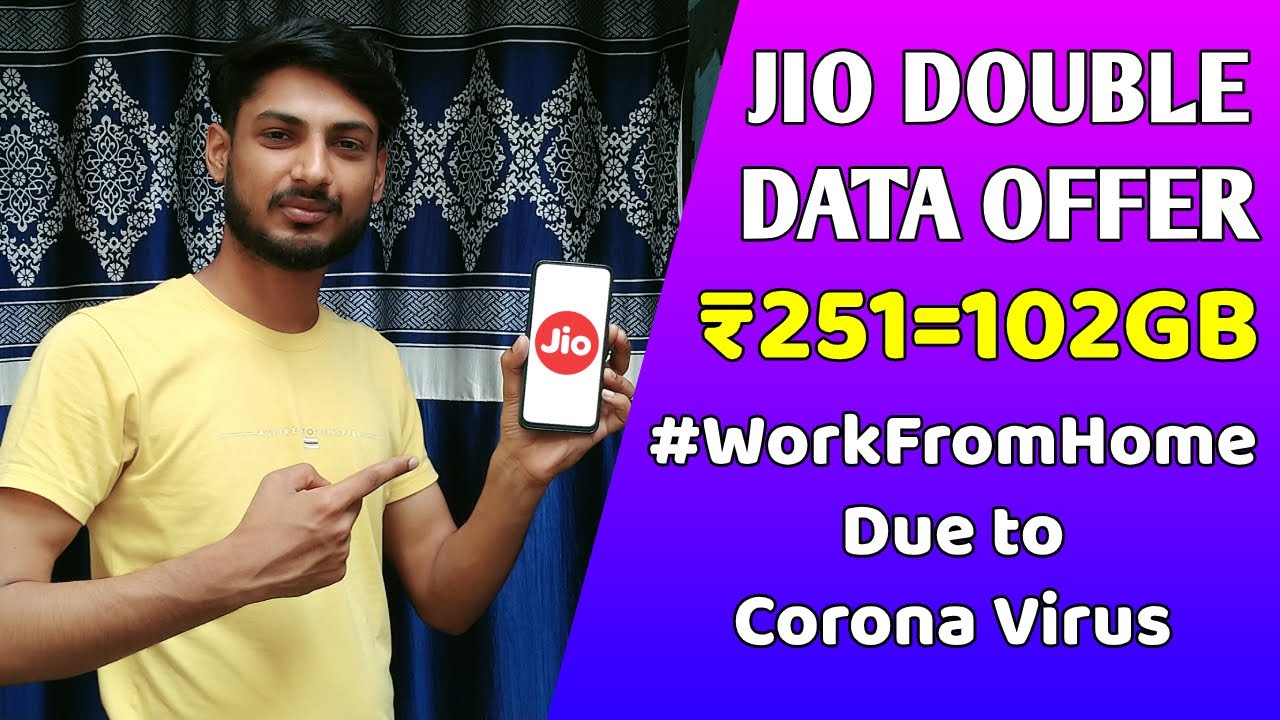 Jio New Offer - Double Data Dhamaal - Work From Home