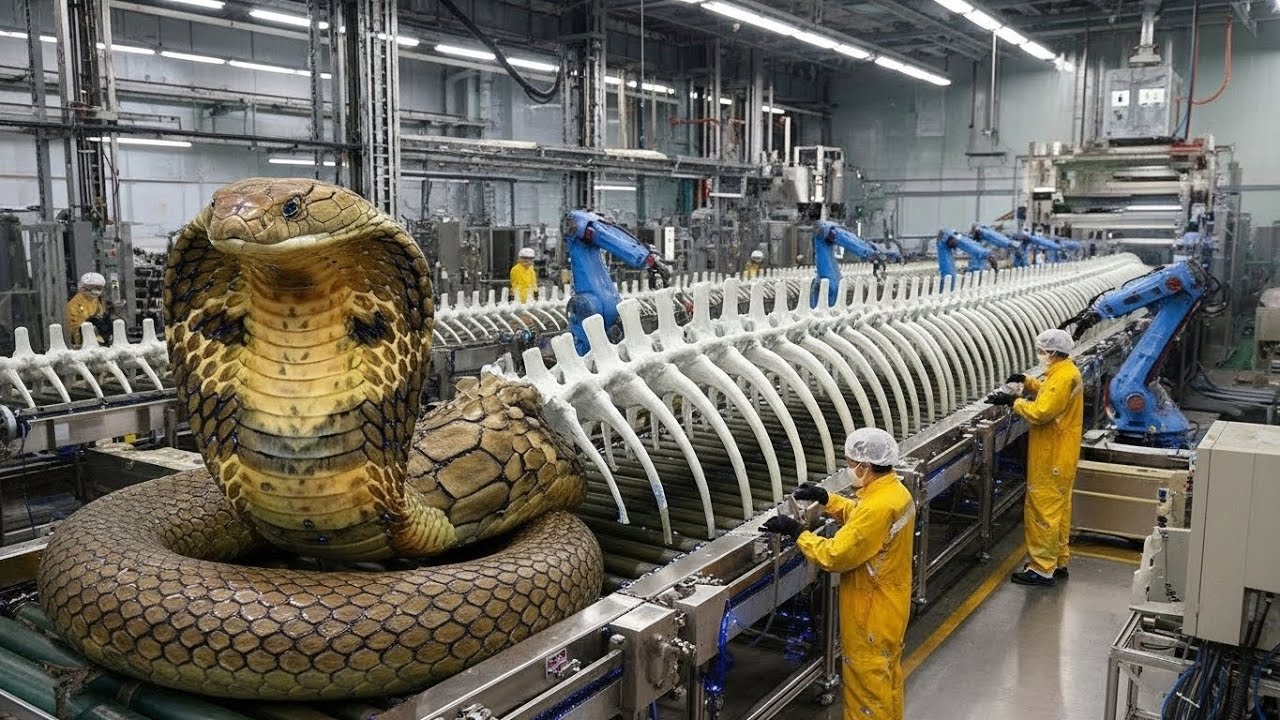 Inside the Modern Cobra Skeletons Factory: From Raw Skeletons to Medicine Capsules (Full Process)