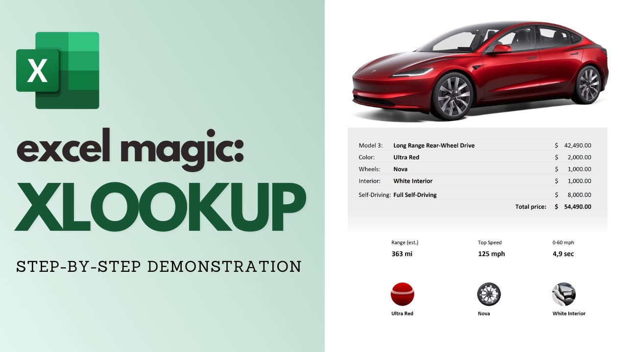 How I Build an Interactive Car Configurator in Excel