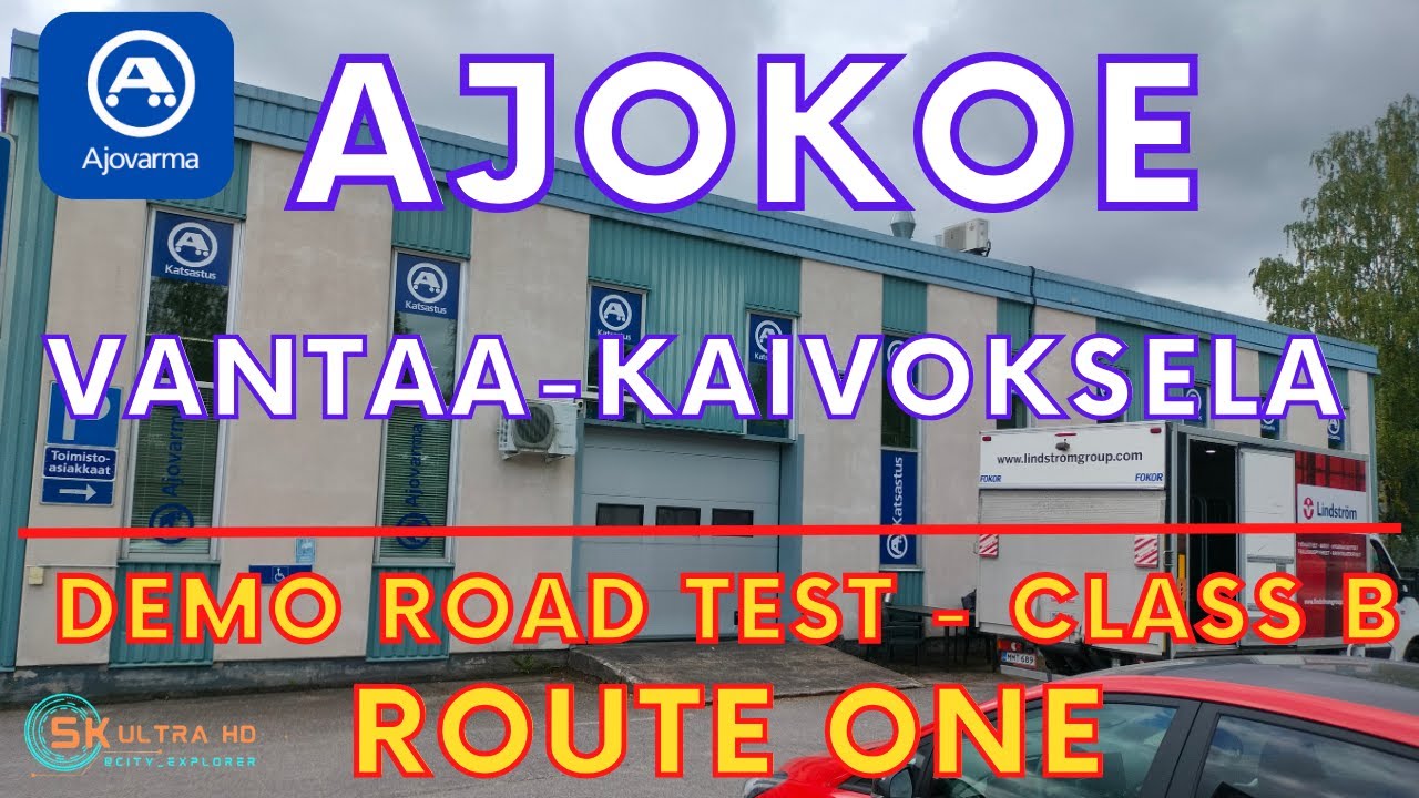 Vantaa Driving Test Tips: Dashcam Tour Of Ajokoe Kaivoksela Route 1 In 4K | City Explorer