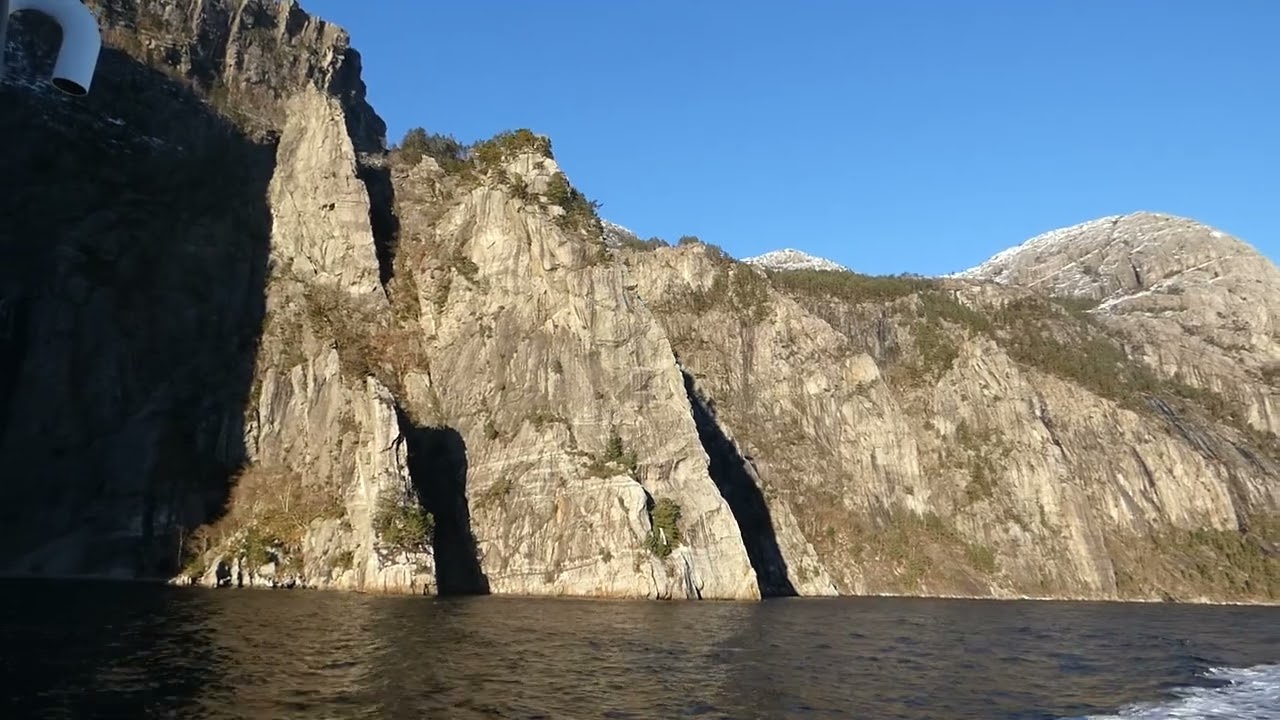 Norwegen Stavanger, Bootsfahrt z. Lysefjord (28.11.23) 01