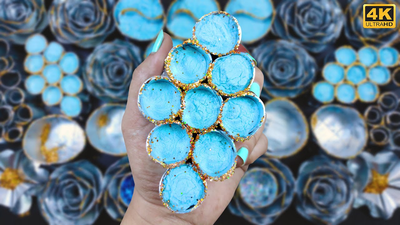 Ultimate ASMR Soap Crushing & Foam Bliss! Starch Crinkles, Soap Cutting & Glitter Explosion!