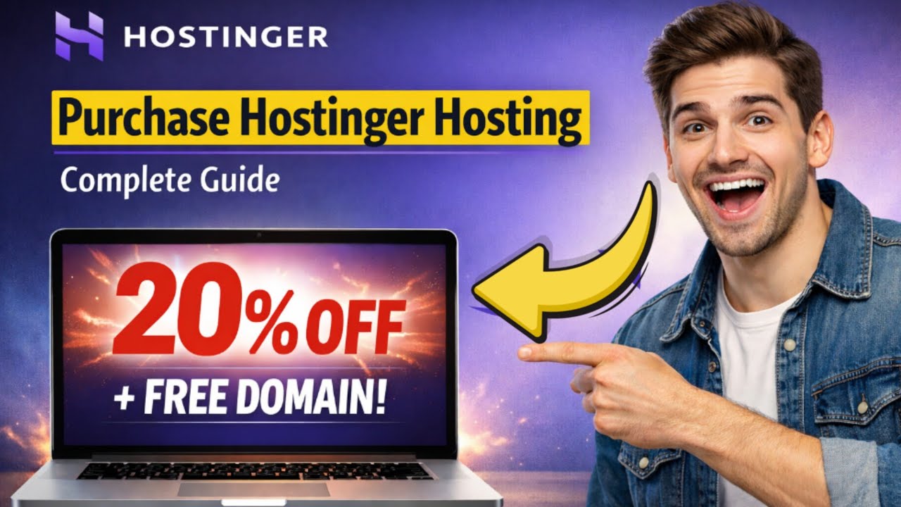 Buy Hostinger Hosting & Install WordPress - Hostinger Tutorial 2026