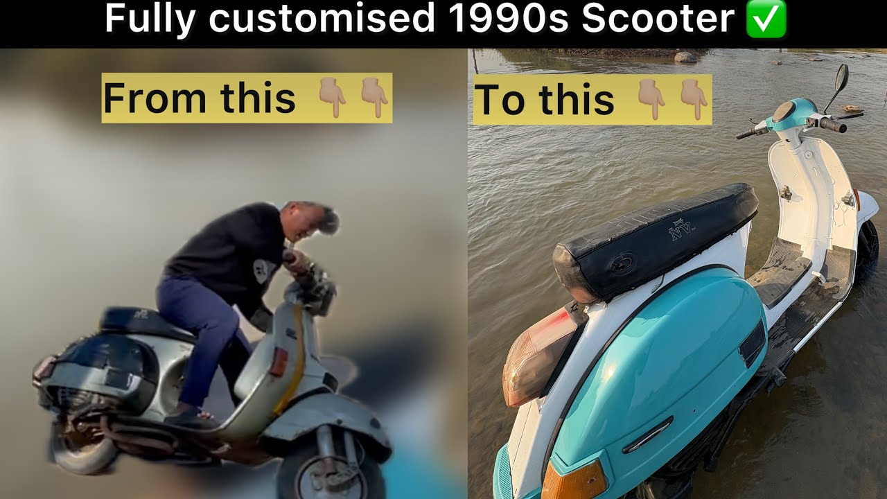 Revealing my Scooter project //  Short ride vlog with friends  🇮🇳 