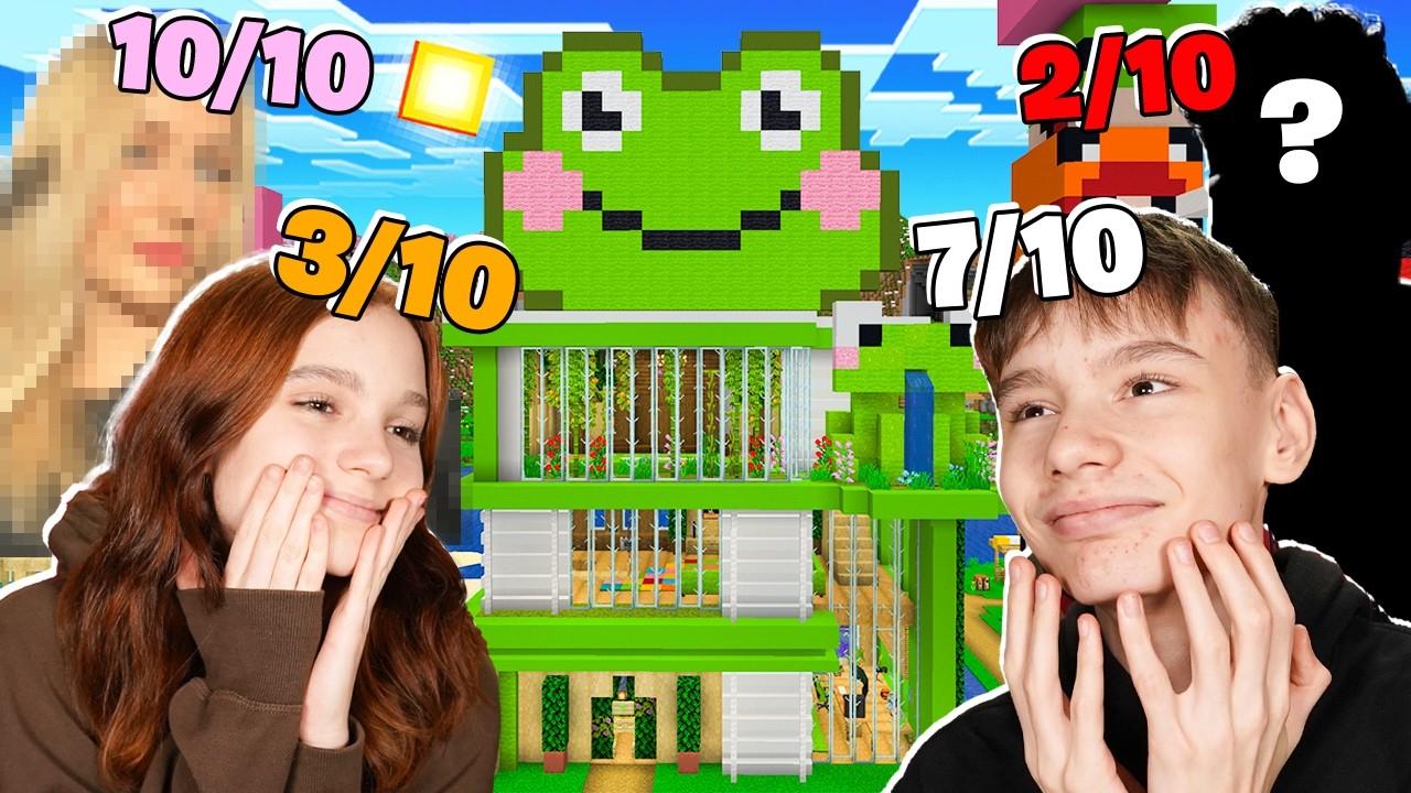 REAKCJA PRZYJACIÓŁ na MÓJ NOWY DOMEK w Minecraft!