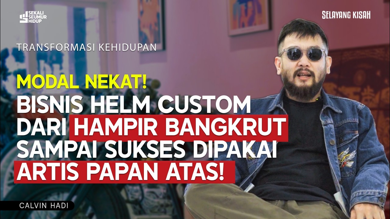 Modal Nekat, Calvin Hadi Sukses Bisnis Helm Custom, Riders & Rules Jadi Favorit Artis!