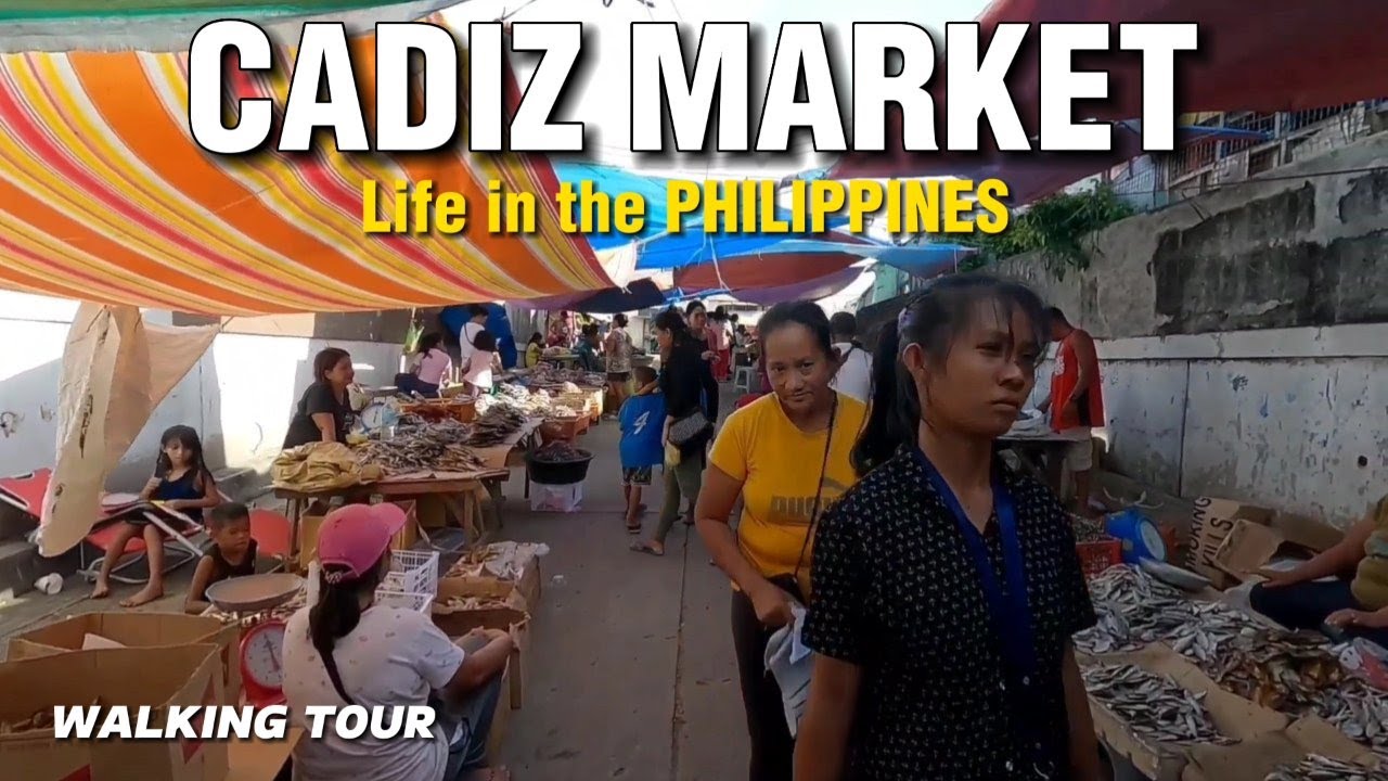 First time walking in Cadiz Market | Walking tour Philippines 🇵🇭