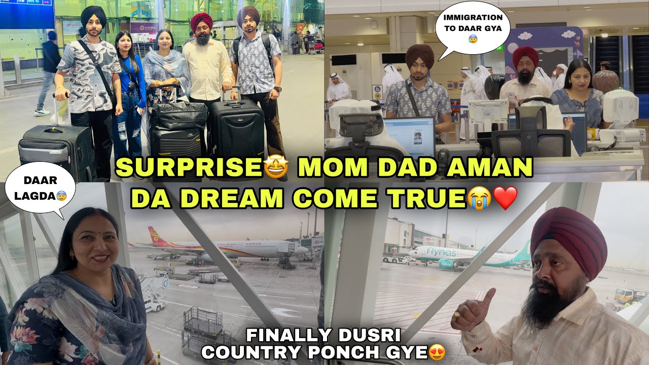 FINALLY PARENTS NU COUNTRY DAS K SURPRISE DETA YKEEN NI HOYA KISE NU😍- FAMILY DA DREAM POORA HO GYA😱