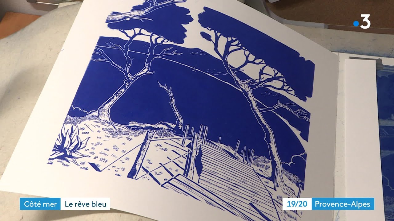 Marseille : la linogravure, un art consistant à graver une plaque de linoléum pour créer des reliefs