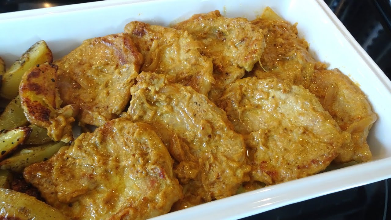 Chuletas de Cerdo a la Mostaza en Sartén. Mis Recetas Deliciosas  #chuletasdecerdo