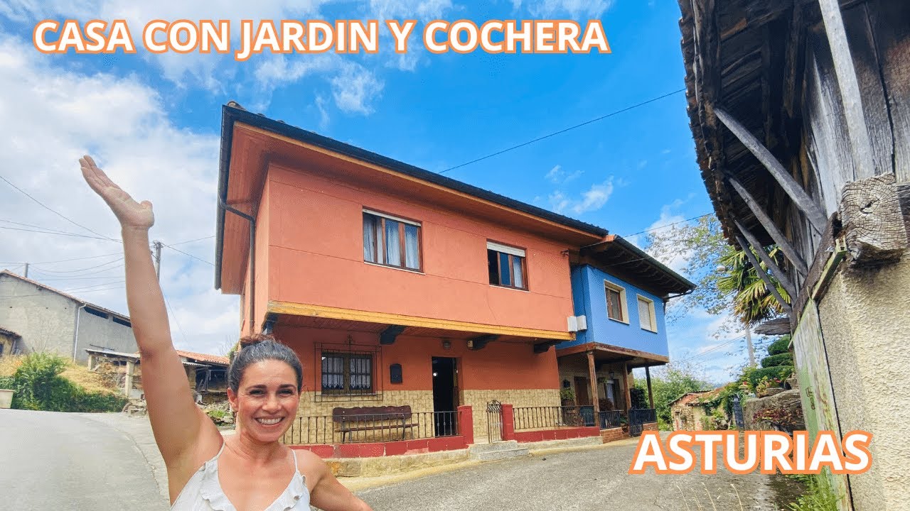 CASA EN VENTA EN PILOÑA, ASTURIAS, CON JARDIN Y GARAJE *135.000€*🏡🏡 #asturias  #casaenventa