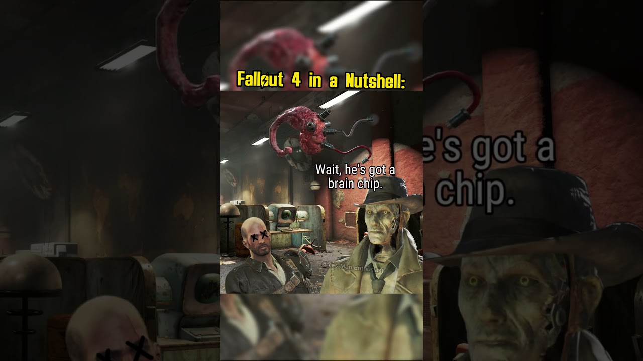 Fallout 4 in a nutshell: #fallout #memes #shorts