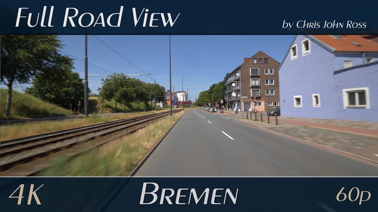 Bremen, Germany: Walle, Gröpelingen - Nordstraße, Bremerhavener Straße, Werftstraße - 4K (2160p/60p)