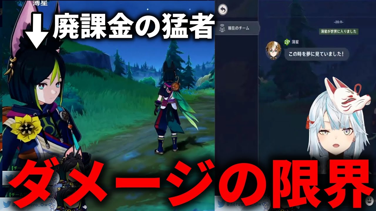 【原神】視聴者のティナリ完凸武器完凸でダメージ限界挑戦 #ねるめろ 切り抜き