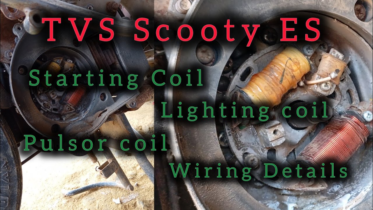 Scooty ES Starting Problem // coil checkup // wiring Details in Tamil