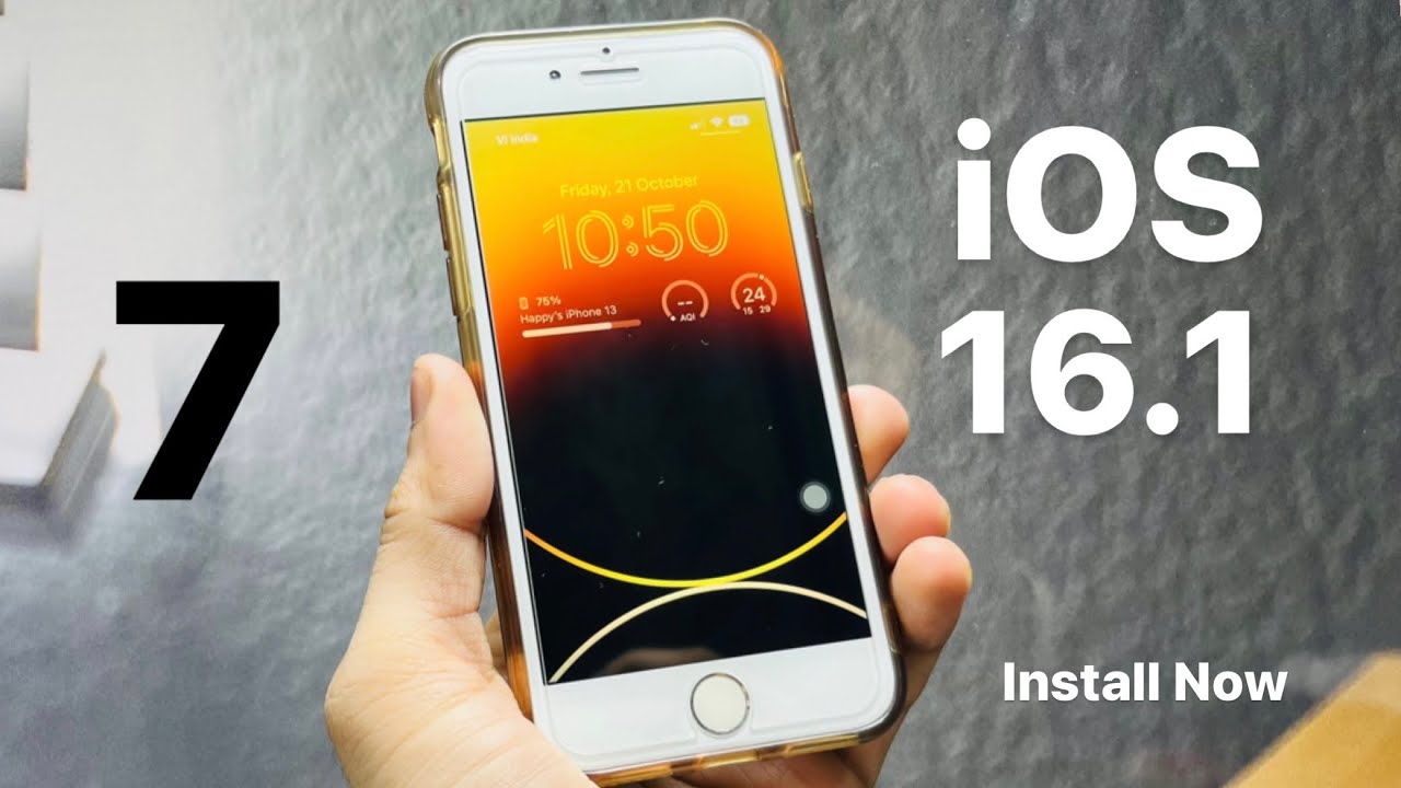 How to Update iOS 16.1 on iPhone 7 - Install iOS 16.1 Update on iPhone 7