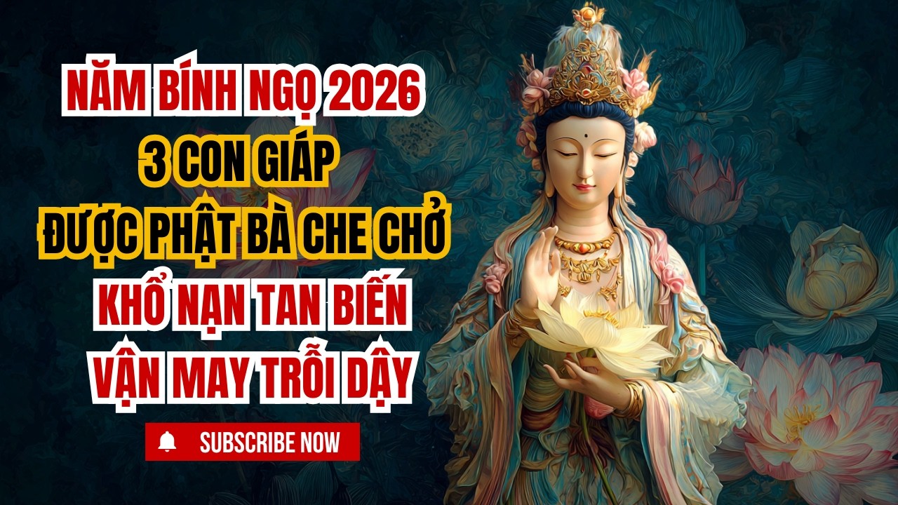 🌿 Năm Bính Ngọ 2026: 3 Con Giáp Được Phật Bà Che Chở – Khổ Nạn Tan Biến, Vận May Trỗi Dậy 🌿