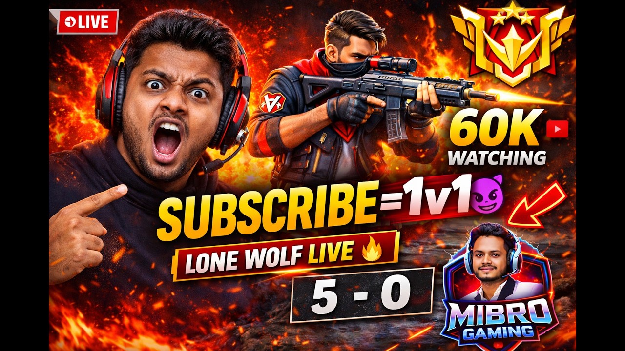 🔥 FREE FIRE LIVE 🔴 | SUBSCRIBE 1v1 CUSTOM ROOM 🇧🇩| Rank Push + V Badge Lobby 🎯 #fflive #freefire #ff