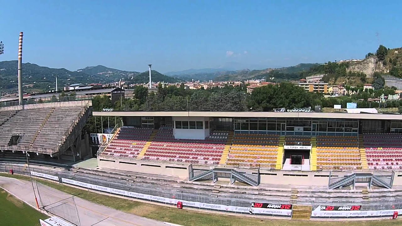 #dronebianconero - In volo sullo Stadio Del Duca