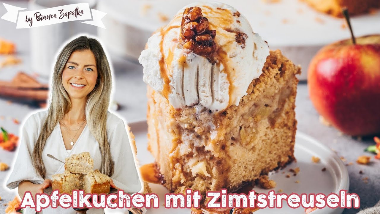 Der Beste Apfelkuchen mit Zimt-Streuseln nach Omas Rezept (Einfach & Vegan)