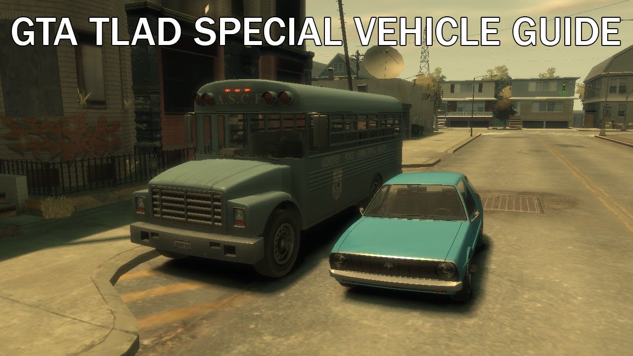GTA TLaD Special Vehicle Guide: Unique Prison Bus (1 of 2) and EC Blue Rhapsody