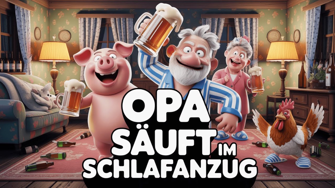Opa säuft im Schlafanzug – Der totale Rentner-Abriss! Schlager Musik
